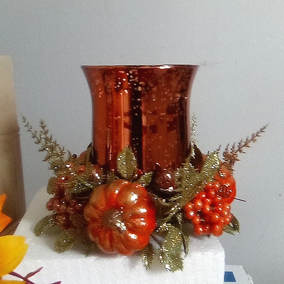 Sparkling Fall Themed Centerpiece Arrangement BNIB - Picture 4 of 14